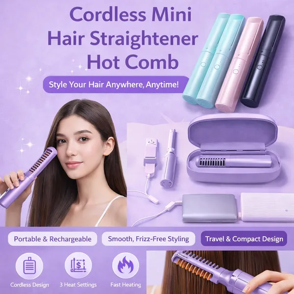 Purple_Mini_Wireless_Rechargeable_Ceramic_Hair_Straightener
