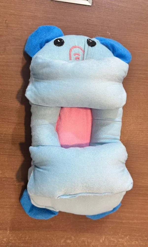 Blue_Memory_Foam_Newborn_Head_Support_Pillow_For_Babies