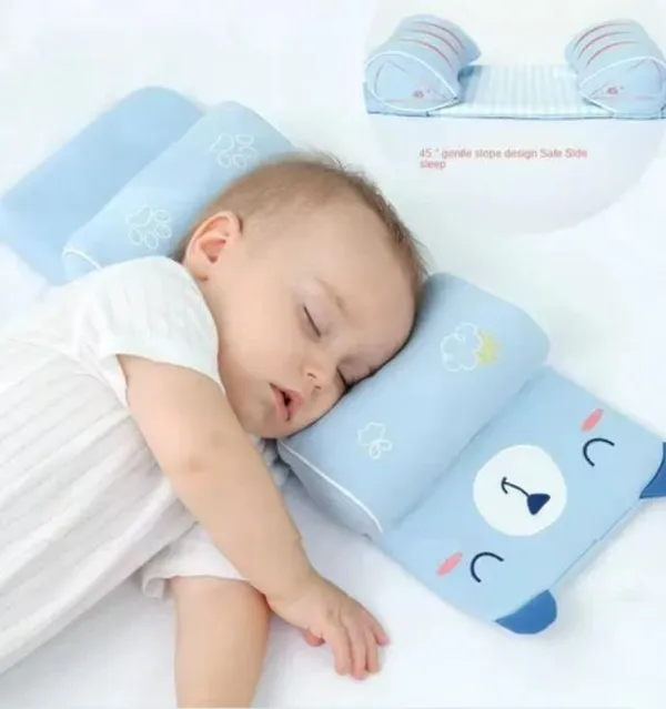 Blue_Memory_Foam_Newborn_Head_Support_Pillow_For_Babies