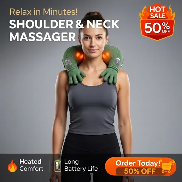 Green_Portable_Shoulder_Neck_Massager_With_Heat