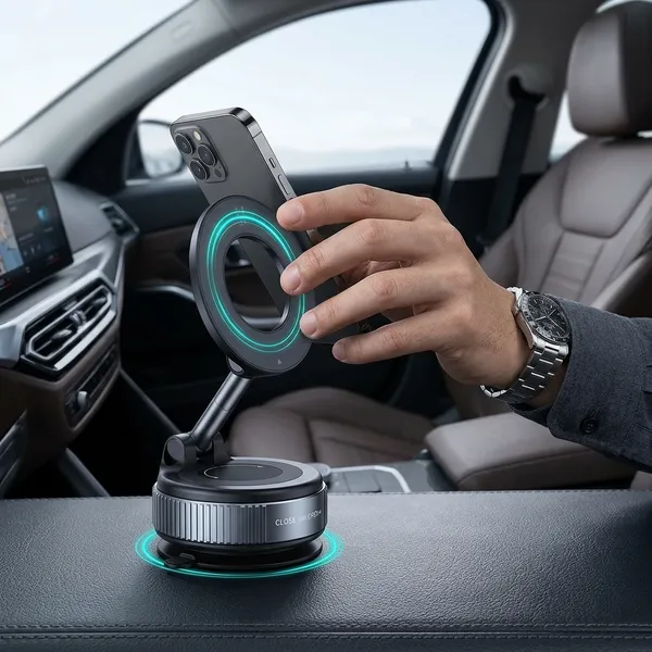 Black_Magnetic_Phone_Holder_Adjustable_Hands-Free_Stand