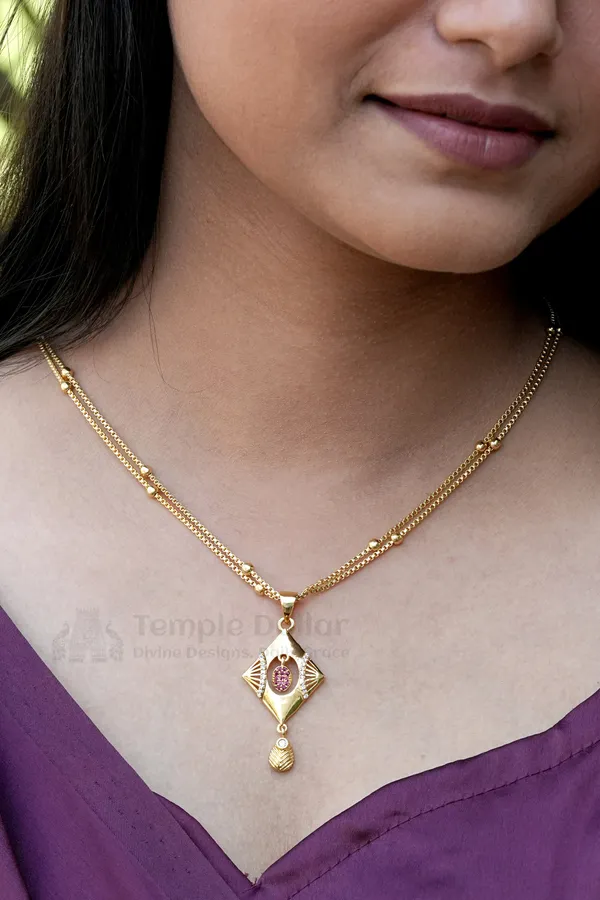 Pendant_Chain_For_Women_Diamond_Shape_Ad_Stone_Daily_Wear_Necklace