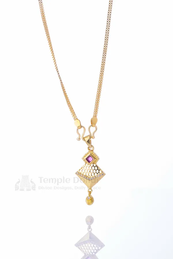 Pendant_Chain_For_Women_Ruby_Ad_Stone_Daily_Wear_Gold_Necklace