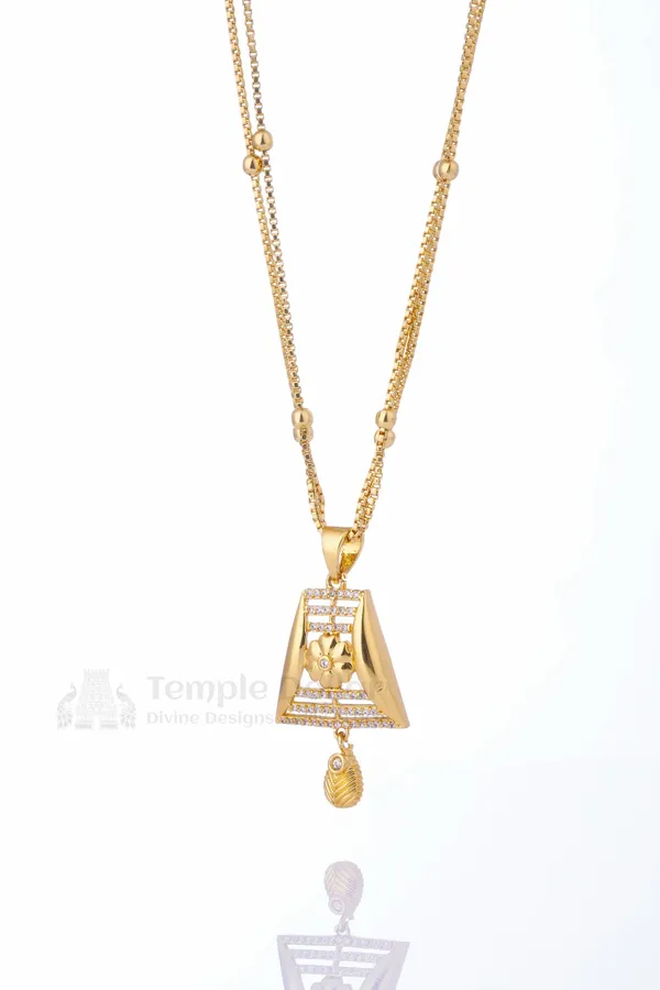 Designer_Imitation_Jewelry_Pendant_Chain_Temple_Zircon_Golden_Necklace