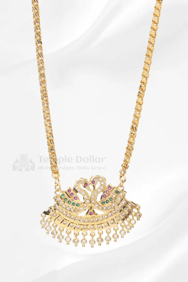 Twin_Swan_Annapakshi_Pendant_With_Mugappu_Chain