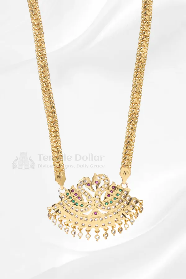Twin_Swan_Annapakshi_Pendant_With_Square_Mesh_Chain
