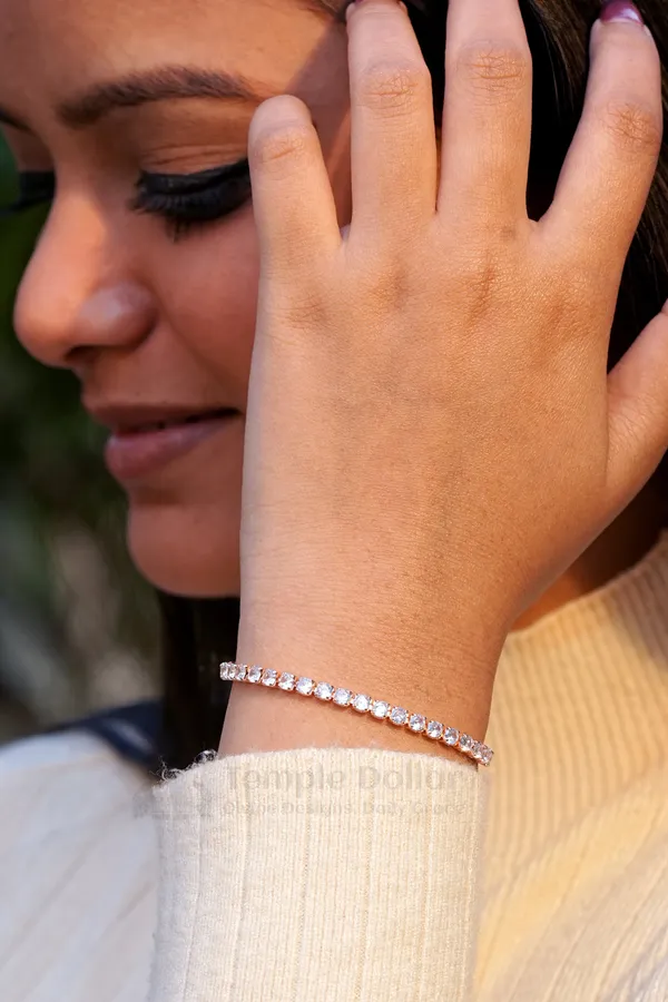 Rose_Gold_Plated_Round_Cut_American_Diamond_Tennis_Bracelet