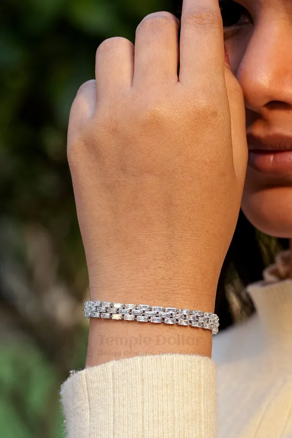 Silver_Plated_Triple_Row_Baguette_Tennis_Bracelet