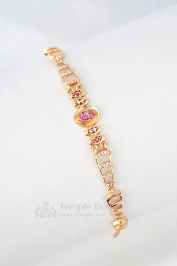 Rose_Gold_Designer_Bracelet_With_Ruby_Oval_Cluster_Center