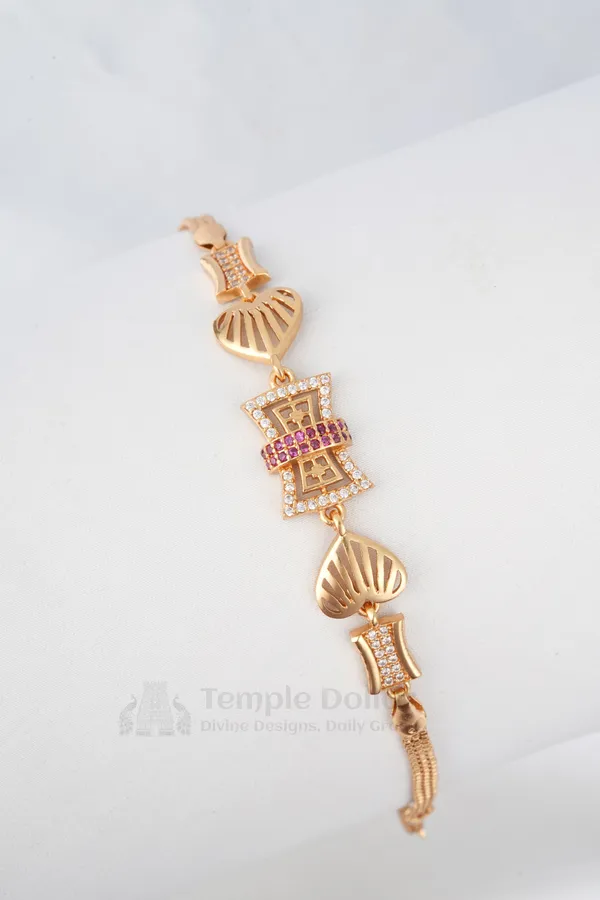 Rose_Gold_Geometric_Heart_Buckle_Bracelet