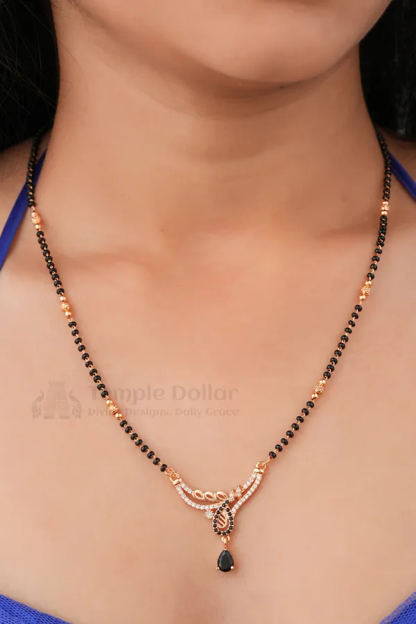 Rose_Gold_Sapphire_American_Diamond_Mangalsutra_Necklace_For_Women