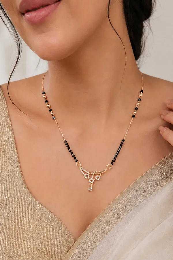 Rose_Gold_Charm_Diamond_Mangalsutra_Necklace_For_Women