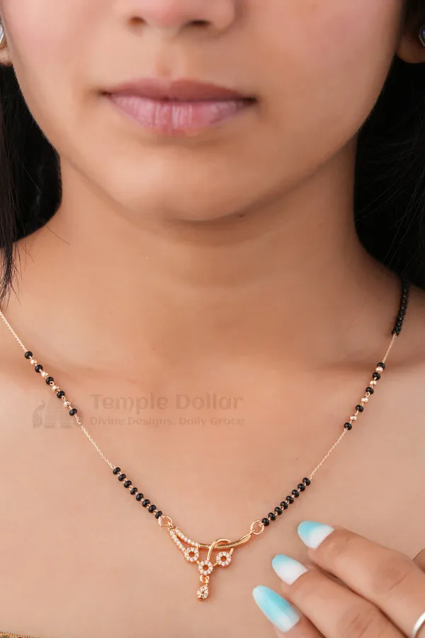 Rose_Gold_Charm_Diamond_Mangalsutra_Necklace_For_Women