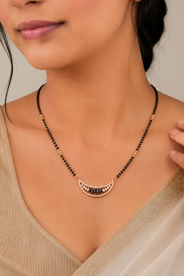 Rose_Gold_Crescent_Diamond_Mangalsutra_Necklace_For_Women