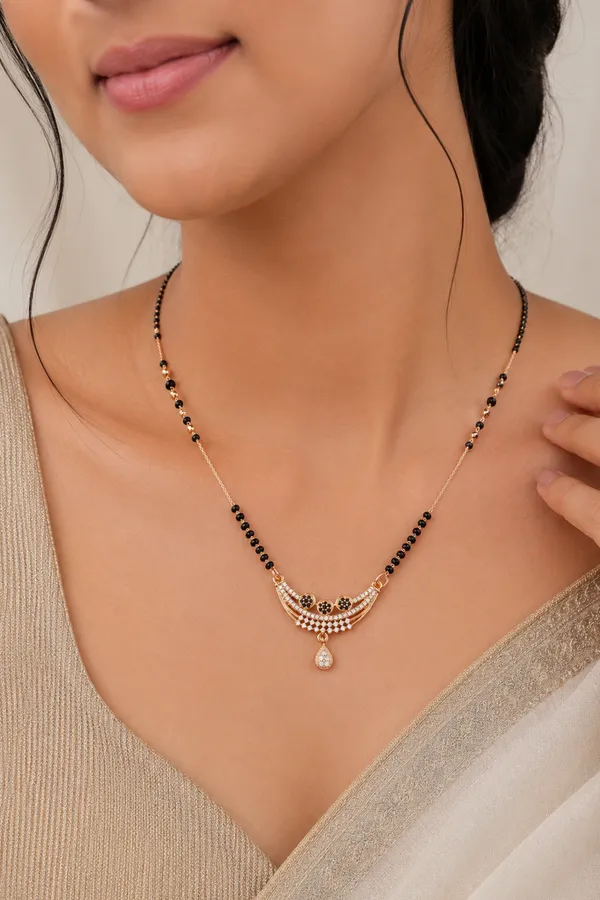 Rose_Gold_Bridal_Diamond_Mangalsutra_Necklace_For_Women