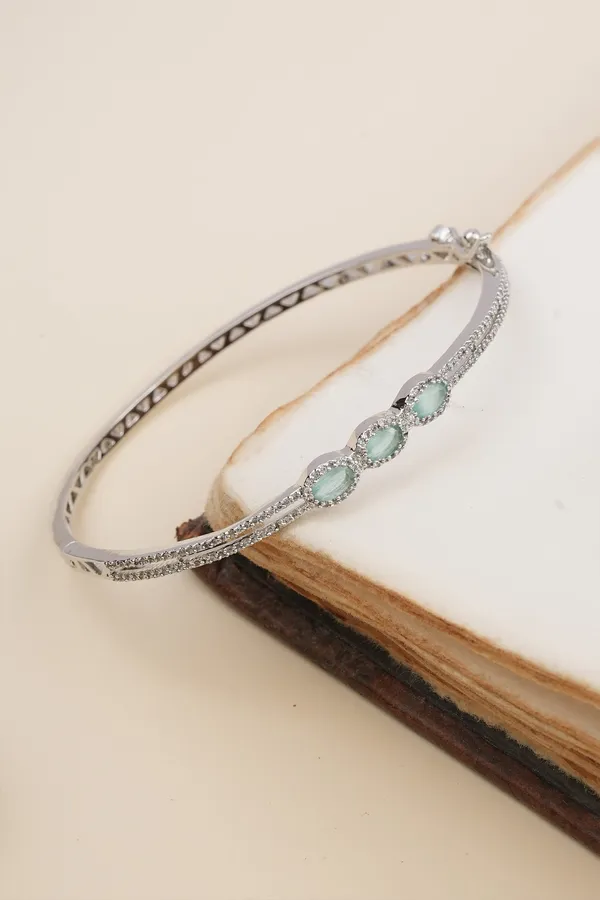 Sea_Green_Ad_Studded_Cuff_Bracelet