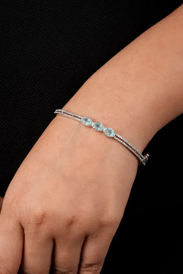 Sea_Green_Ad_Studded_Cuff_Bracelet