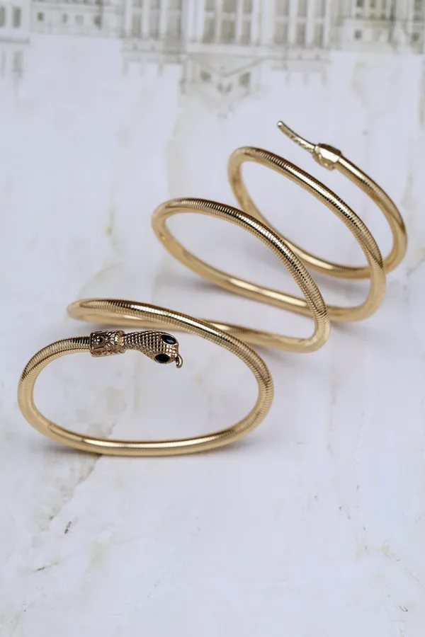 Gold_Snake_Wrap_Armlet_With_Onyx_Tone_Eyes_Arm_Cuff