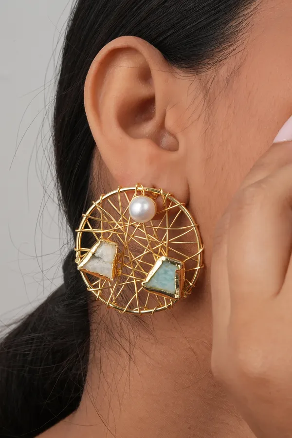 Amazonite_Stone_Earrings