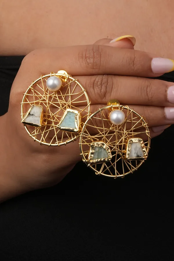 Amazonite_Stone_Earrings