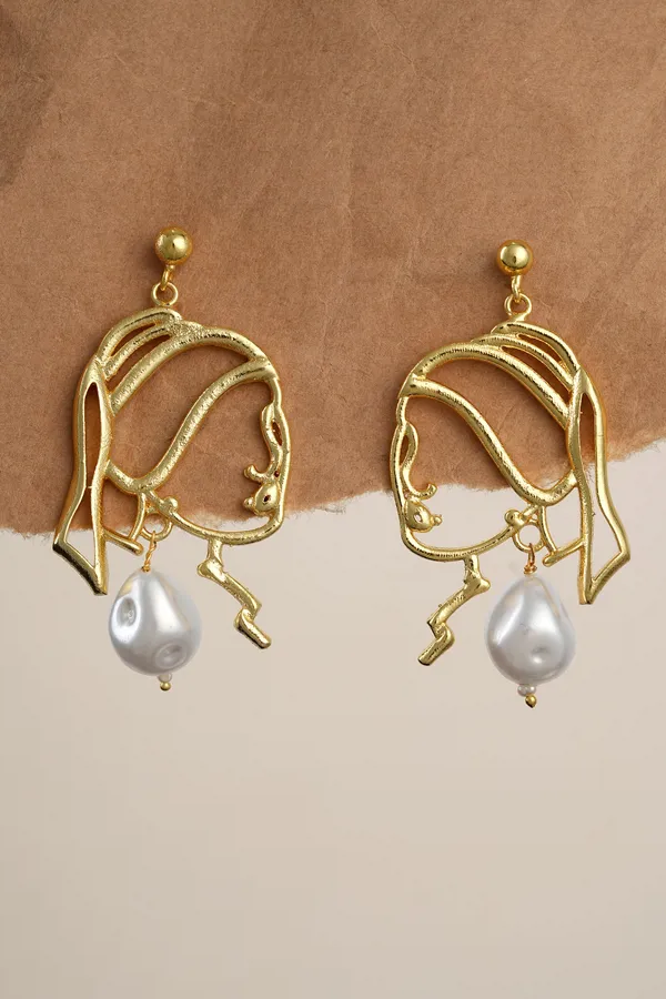 Girl_With_A_Pearl_Earring_Silhouette_Drop_Earrings