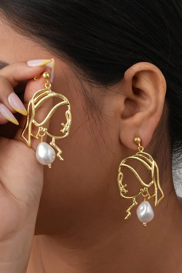 Girl_With_A_Pearl_Earring_Silhouette_Drop_Earrings