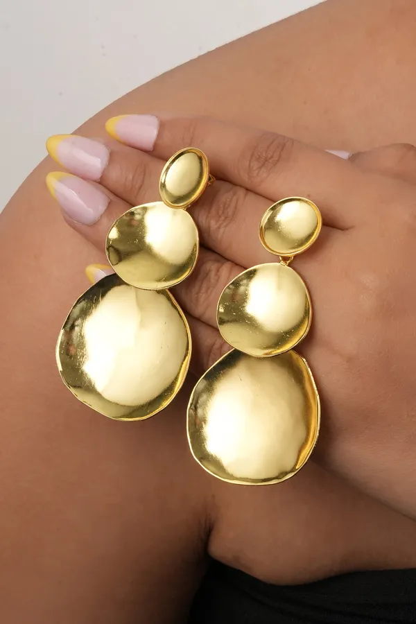 Hammered_Tiered_Earring