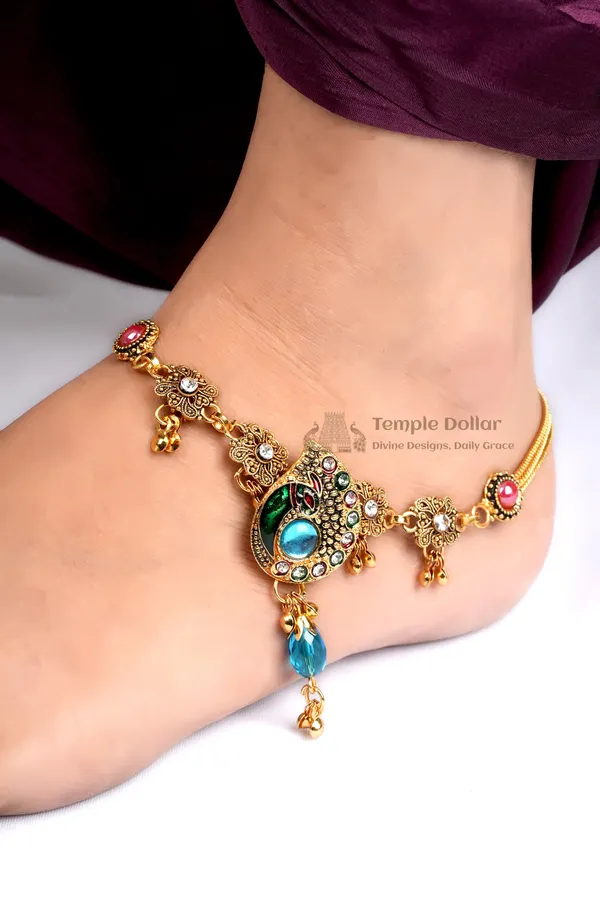 Royal_Peacock_Statement_Anklet