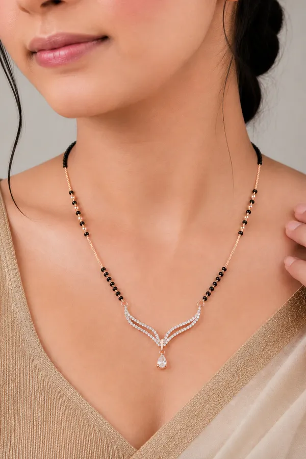 Rose_Gold_Dainty_Diamond_Mangalsutra_Necklace_For_Women