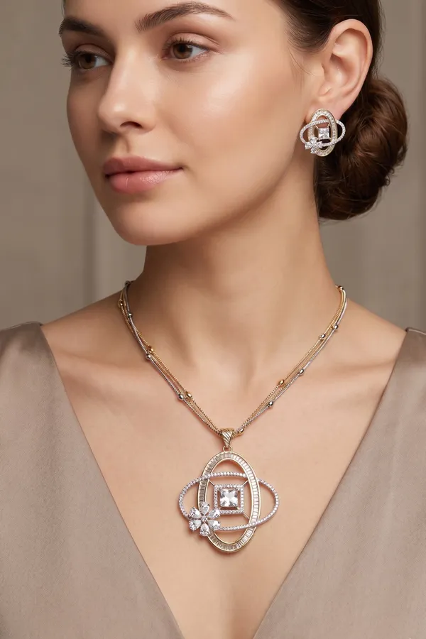 Elegant_Orbit_Cz_Pendant_Set_For_Women