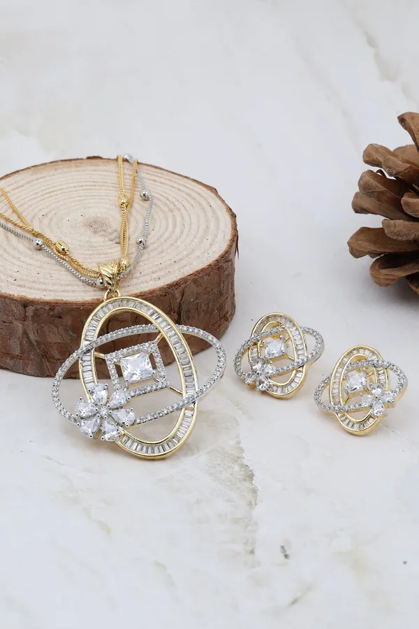 Elegant_Orbit_Cz_Pendant_Set_For_Women