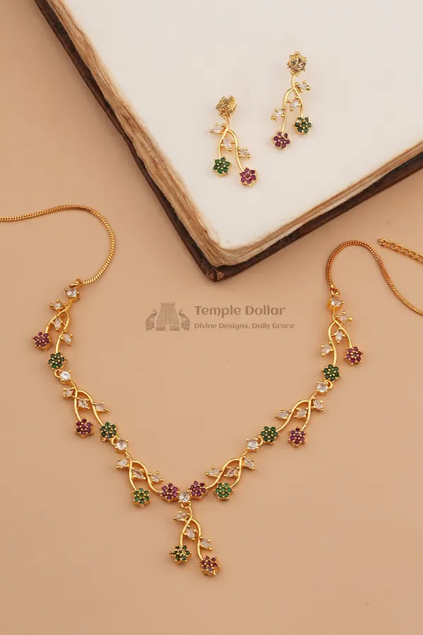 Floral_Vine_Designer_Necklace_Set_For_Women