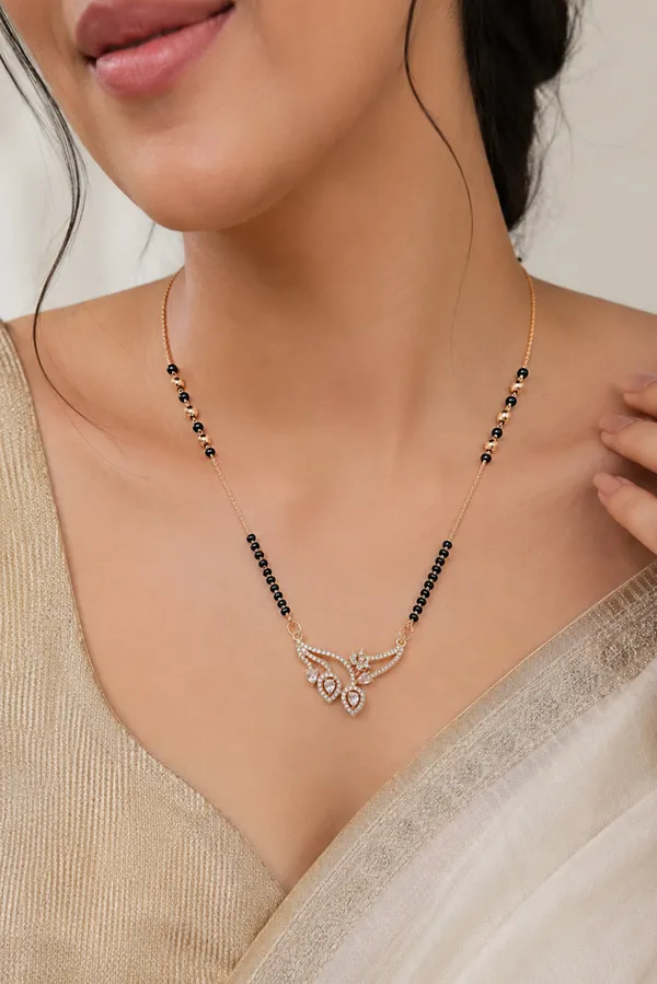 Rose_Gold_Vine_American_Diamond_Mangalsutra_Necklace_For_Women