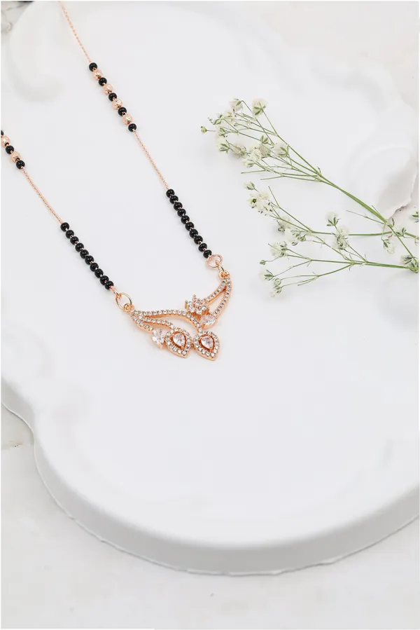Rose_Gold_Vine_American_Diamond_Mangalsutra_Necklace_For_Women