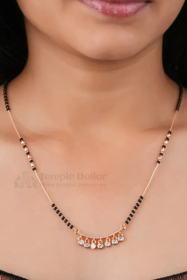 Rose_Gold_Crystal_Drop_Charm_American_Diamond_Mangalsutra