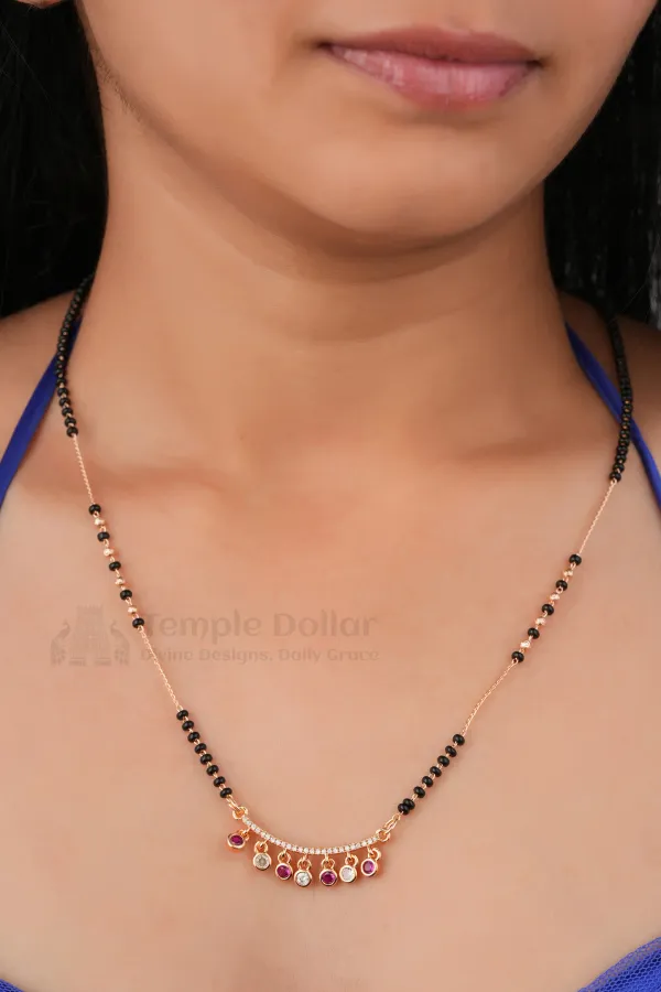Rose_Gold_Ruby_Charm_Drop_American_Diamond_Mangalsutra_Necklace