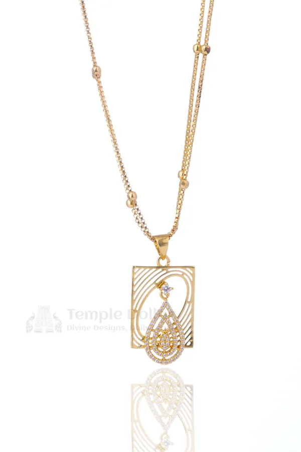 Pendant_Chain_for_Women_|_Paisley_AD_Stone_Daily_Wear_Gold_Necklace