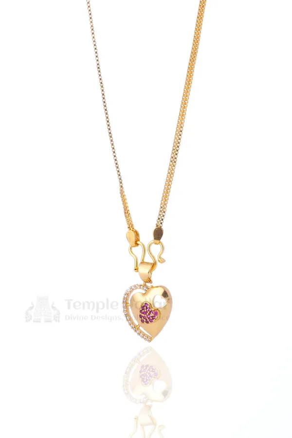 Pendant_Chain_for_Women_|_Heart_Diamond_Daily_Wear_Necklace
