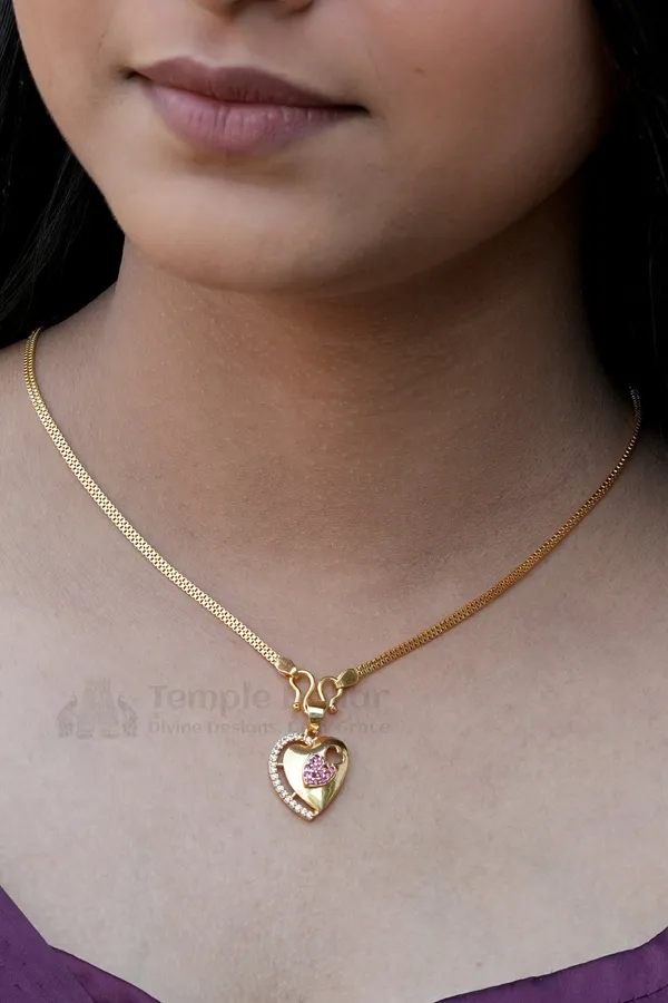 Pendant_Chain_for_Women_|_Heart_Diamond_Daily_Wear_Necklace