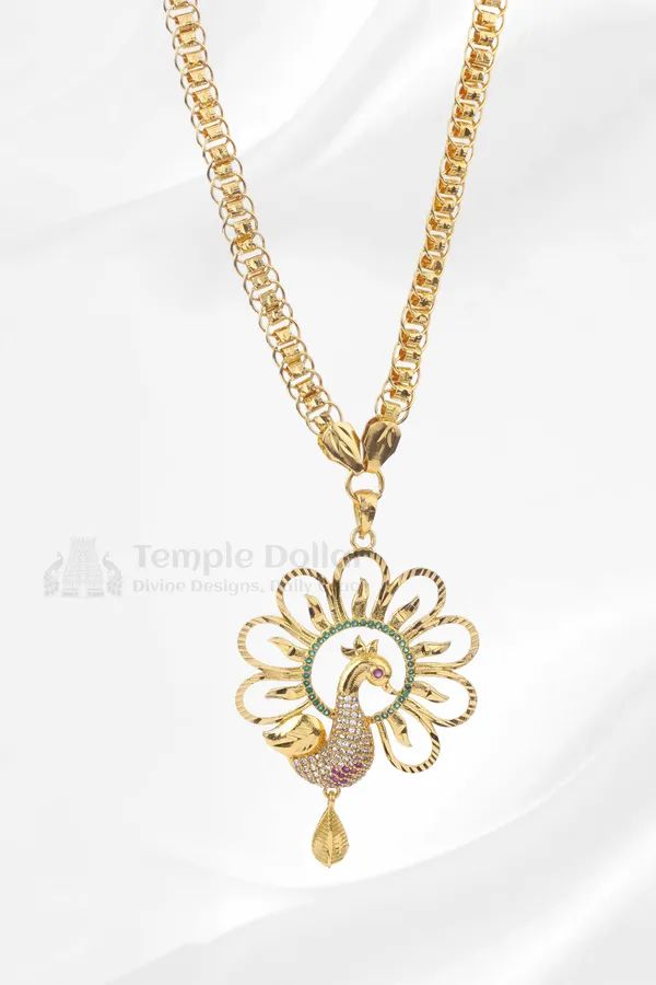 Peacock_Motif_Pendant_with_Fancy_Indo-Italian_Box_Chain