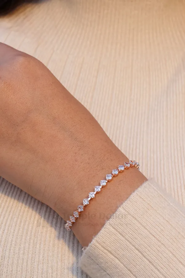 Rose_Gold_Plated_Princess_Cut_(Kite)_Tennis_Bracelet