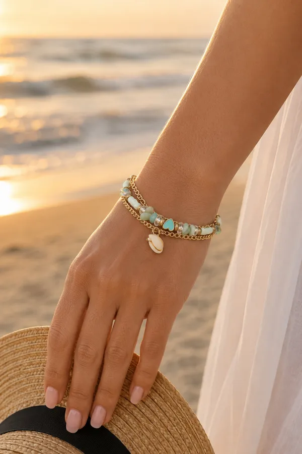 Ocean_Beach_Style_Shell_Bracelet