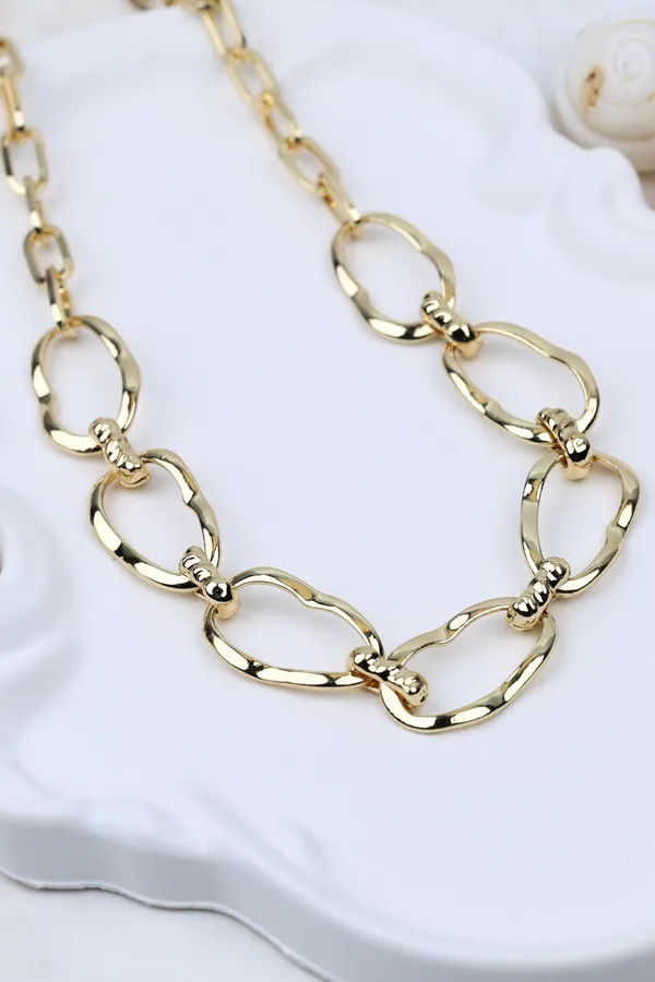Gold-plated_Link_Chains_Statement_Necklace
