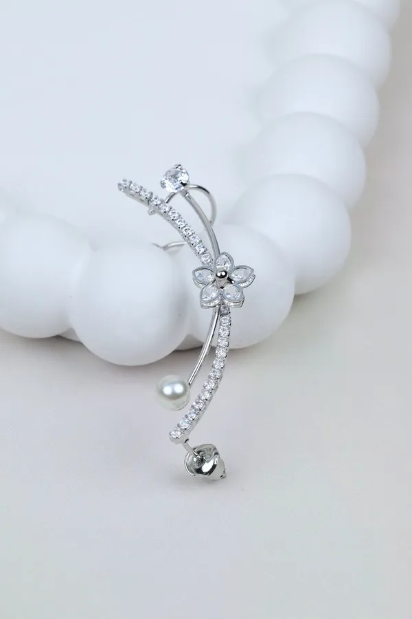 Floral_Ear_Silver_Cuff