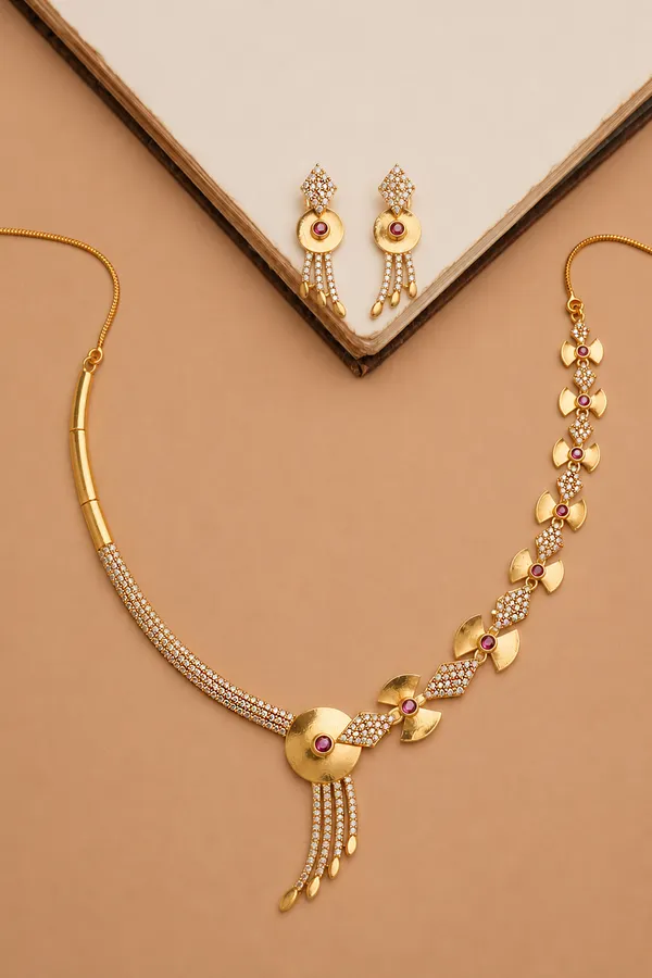 Traditional_South_Indian_Jewelry_Set_With_Ruby_Cz_Stones