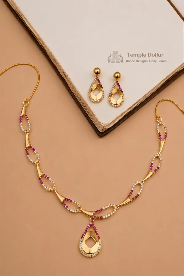 Ruby_Kemp_Teardrop_Choker_Set_Traditional_Wedding_Wear