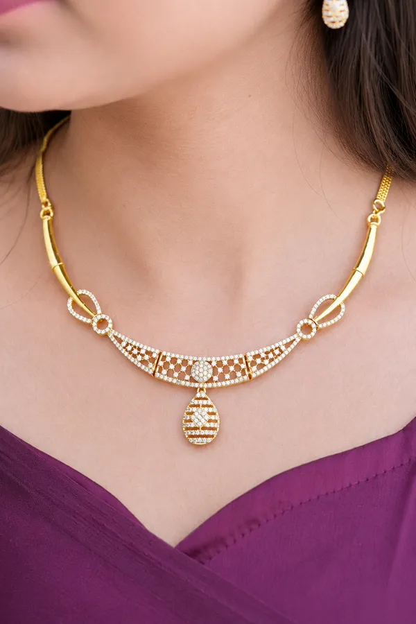 Premium_Cz_Stone_Choker_Set_South_Indian_Bridal_Jewelry