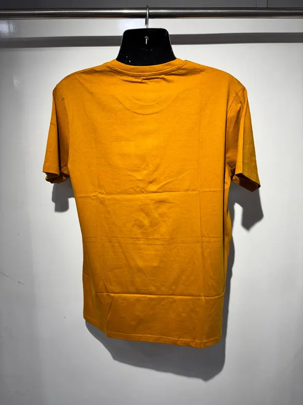 Beige_Cotton_Round_Neck_T_Shirt_For_Men