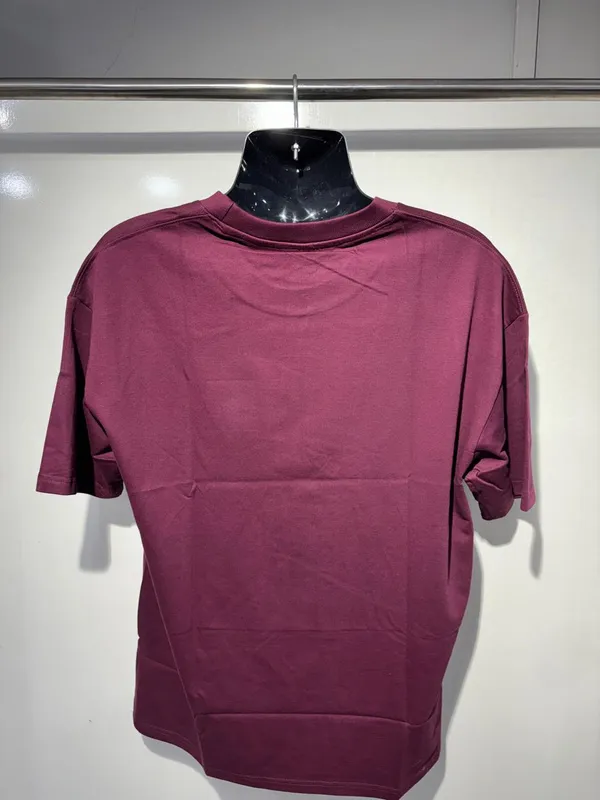 Oversized_Wine_Cotton_T_Shirt_For_Men