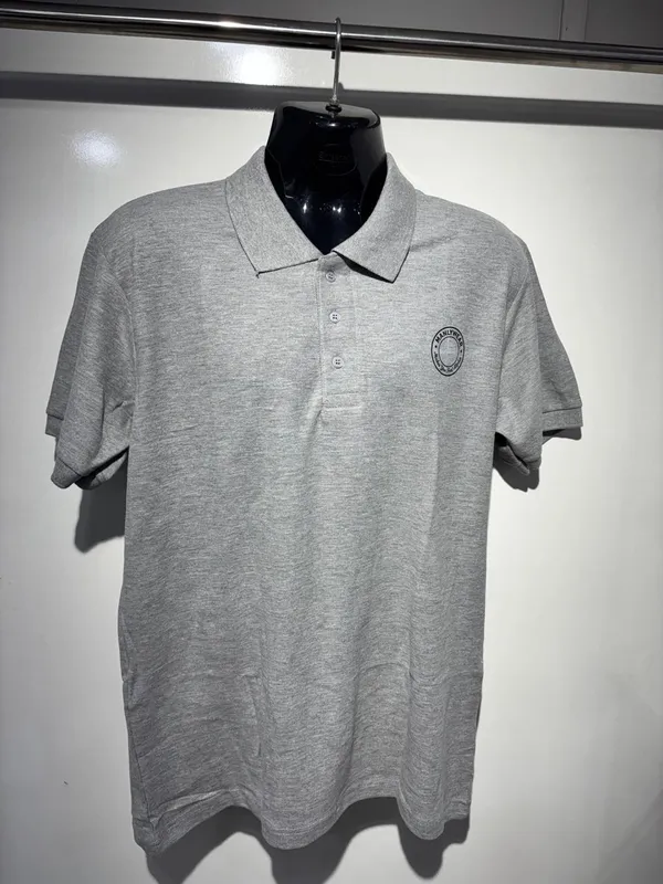 Grey_Melange_Cotton_Polo_T_Shirt_For_Men